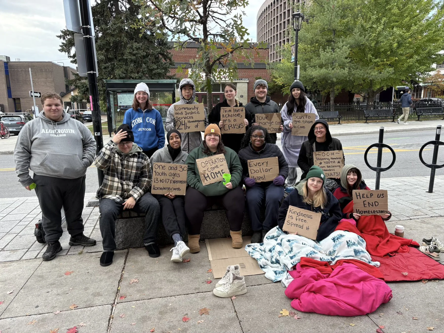 Algonquin College CJS students raise nearly $5,000 for Operation Come Home