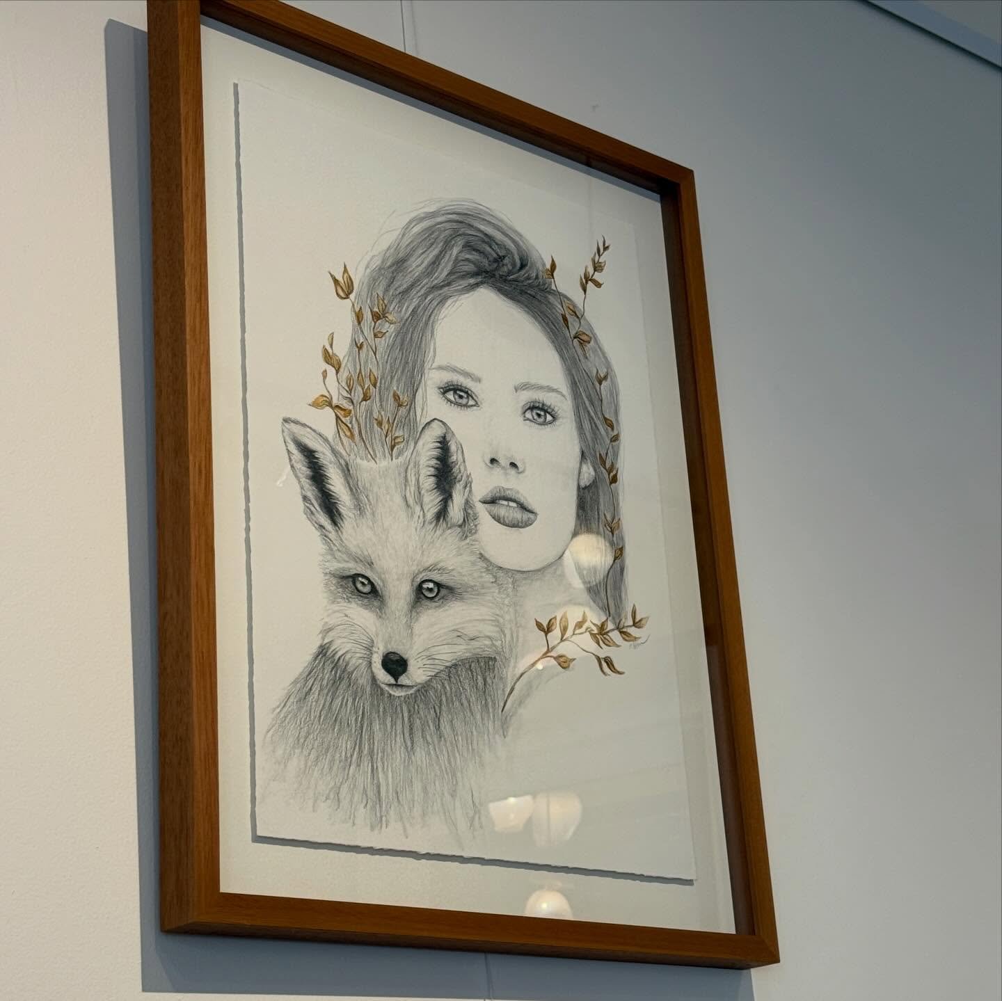 A girl and her fox. 🦊  available to purchase in my studio (or DM me)

She learned to trust the wild parts of herself &mdash; the quiet instincts that never needed permission to exist.
The fox stayed beside her like a mirror: clever, untamed, and imp