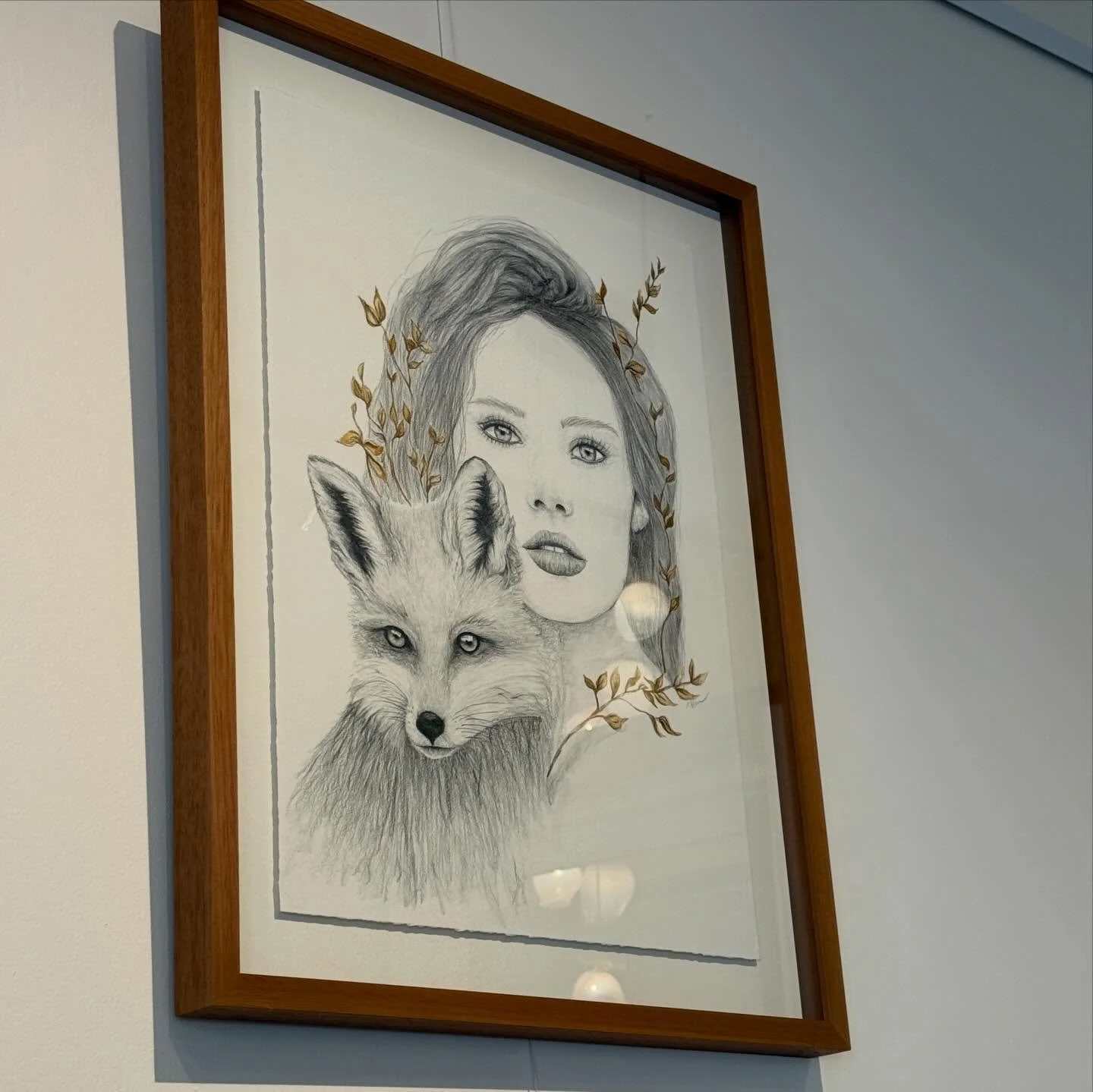 A girl and her fox. 🦊  available to purchase in my studio (or DM me)

She learned to trust the wild parts of herself &mdash; the quiet instincts that never needed permission to exist.
The fox stayed beside her like a mirror: clever, untamed, and imp