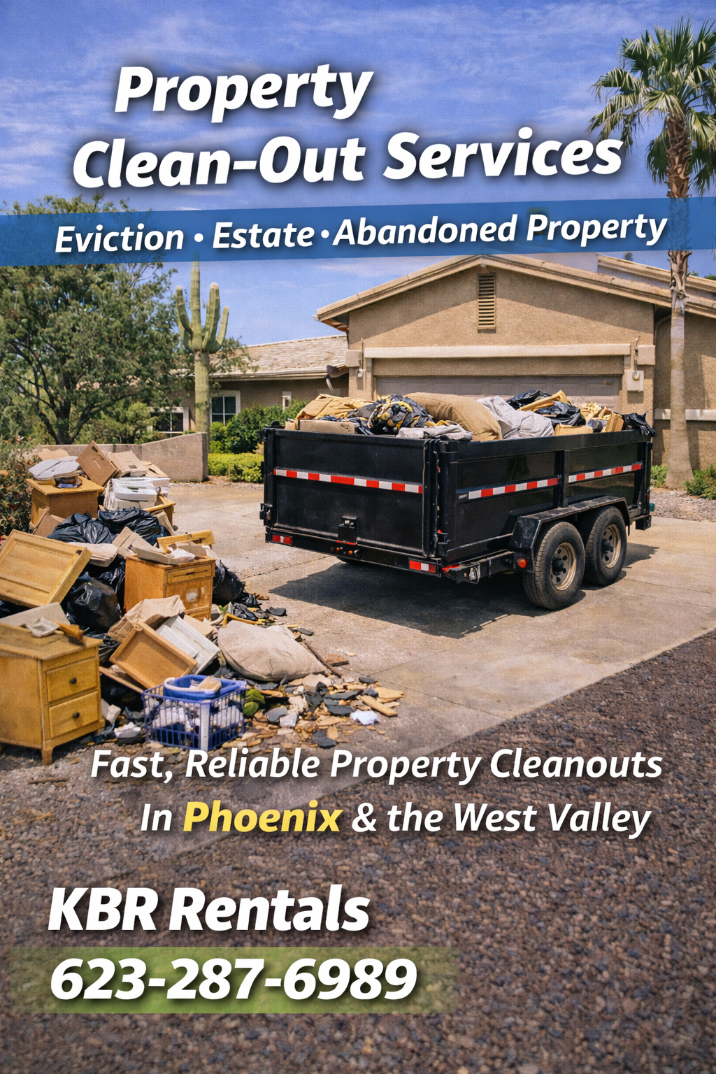 Rental turnover clean-out Phoenix Eviction clean-out Phoenix AZ