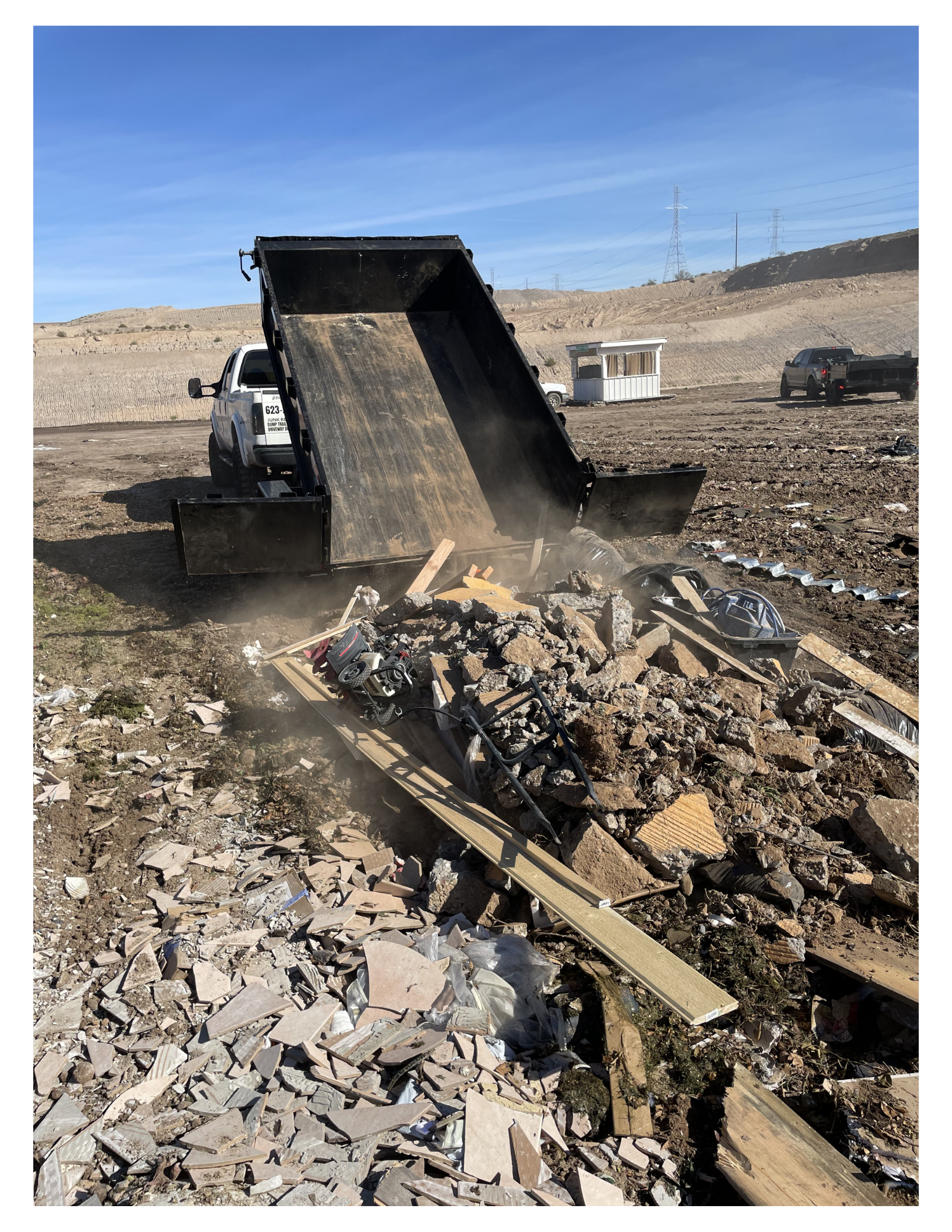 Residential property cleanout and junk removal by KBR in Peoria Arizona