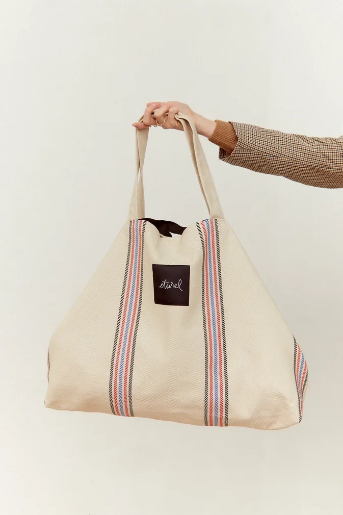 Burgos Raw Maxi Twill Shopper Bag 2.webp