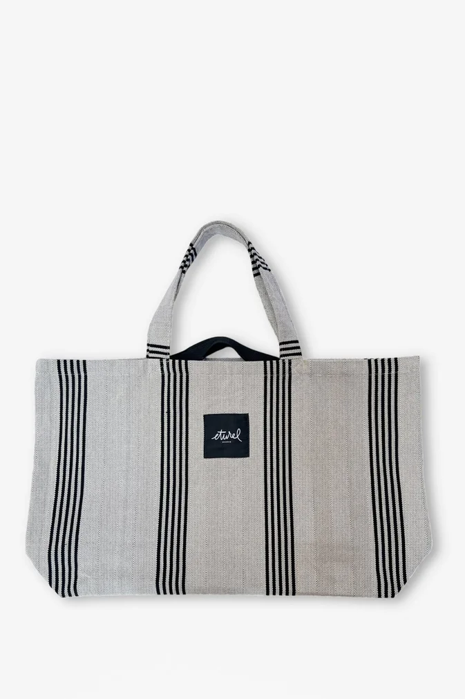 Burgos Maxi Twill Black Shopper Bag 7.webp