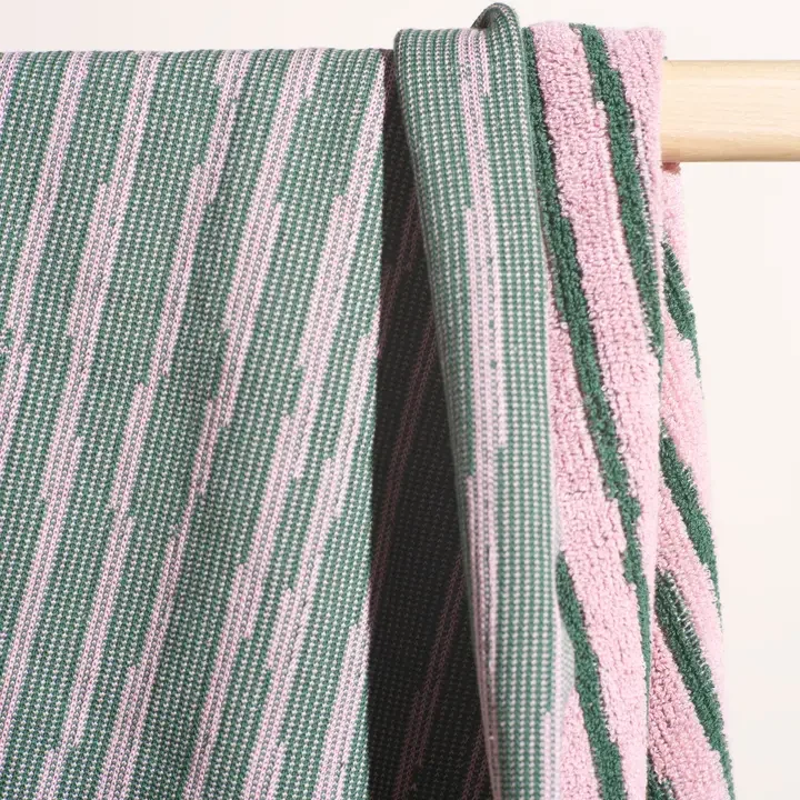 Stripe Beach Towel | Pink & Green 2.webp