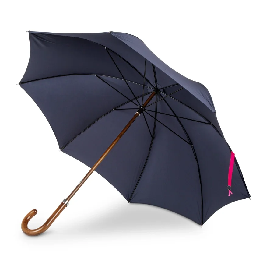 British Umbrella, Beech & Maple - Marine Blue:Pink 4.webp