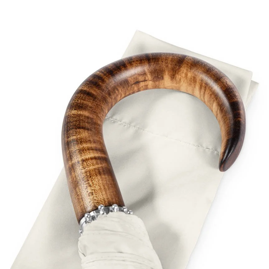 British Folding Umbrella - Ivory:Burgundy 3.jpeg