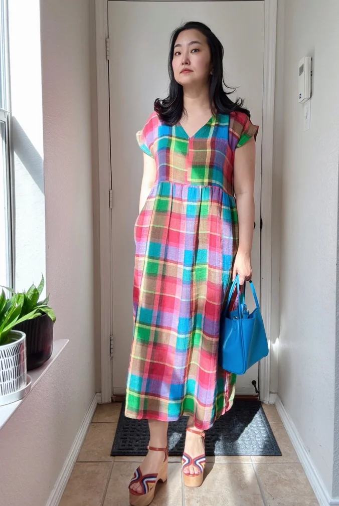 Neon Multi Linen Dress 4.webp