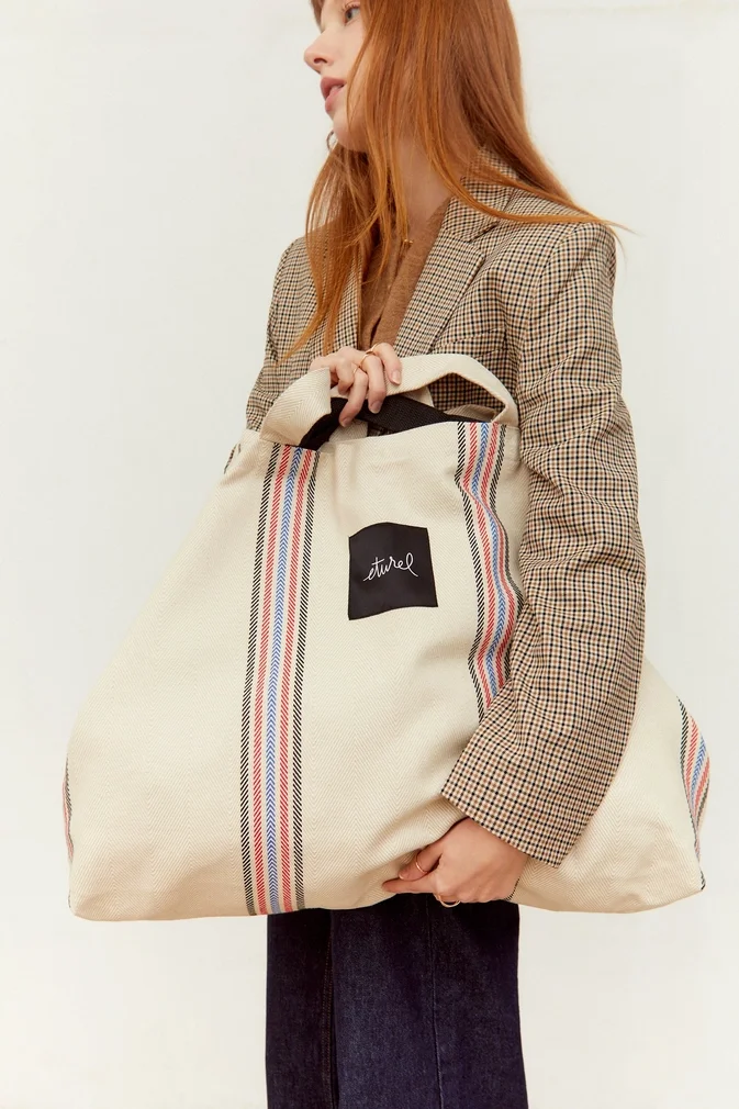 Burgos Raw Maxi Twill Shopper Bag.webp