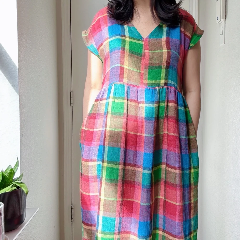 Neon Multi Linen Dress 3.webp