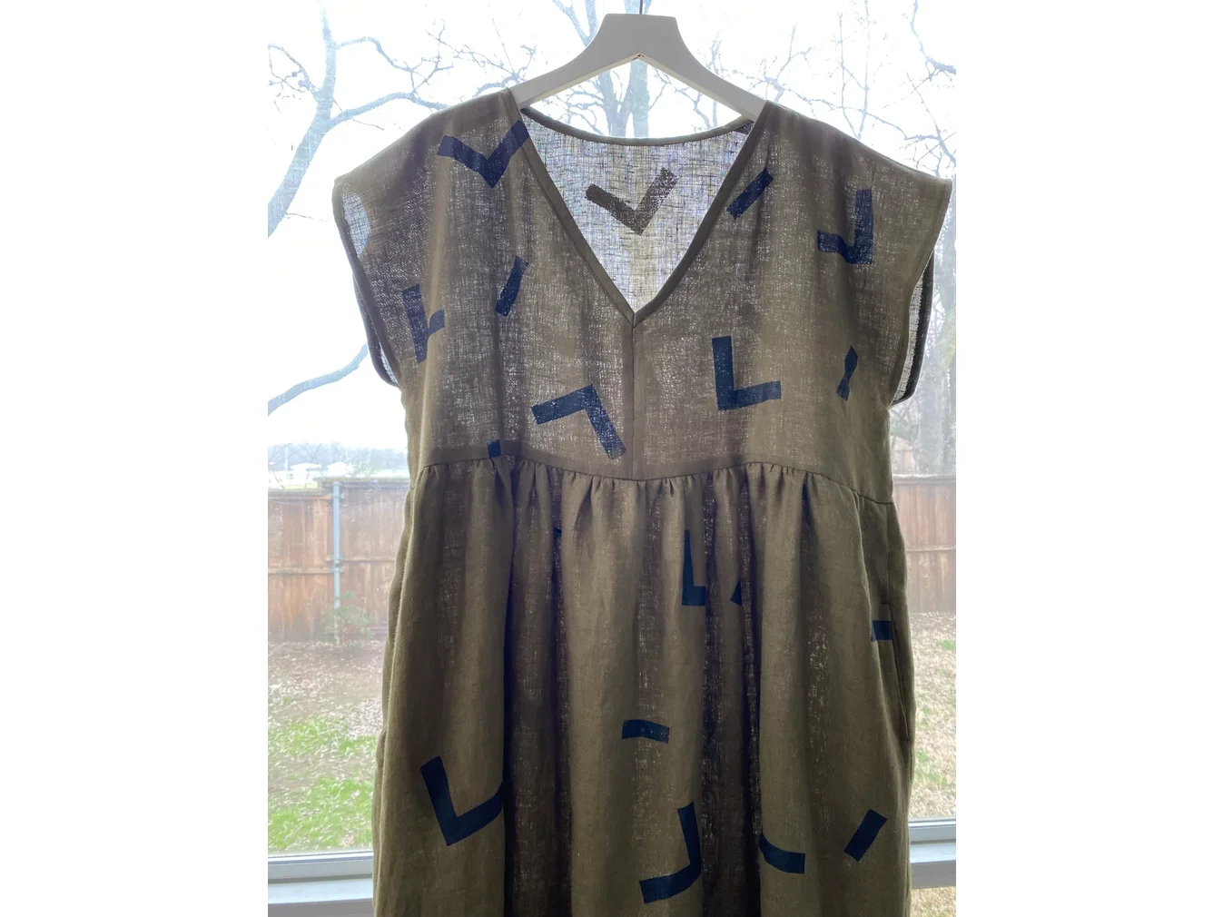 Olive Linen Dress 3.webp