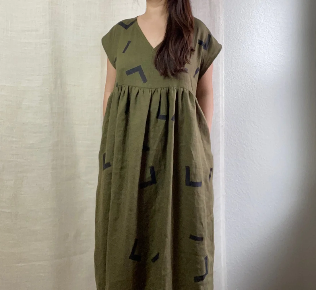 Olive Linen Dress.webp