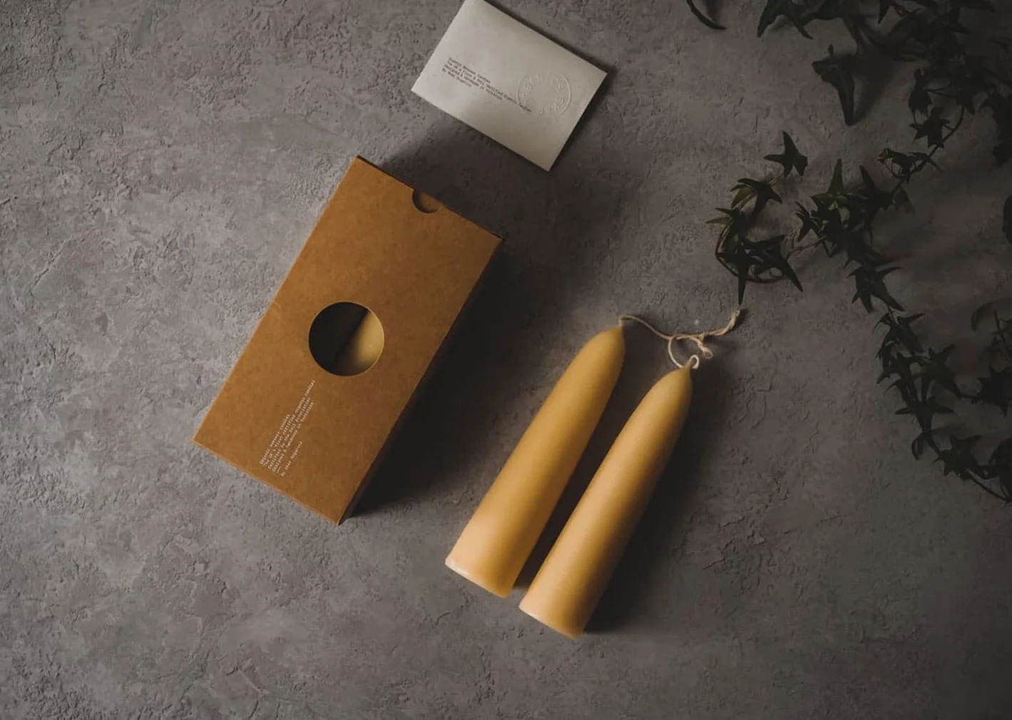 Organic Beeswax Stubby Taper Candles 3.webp