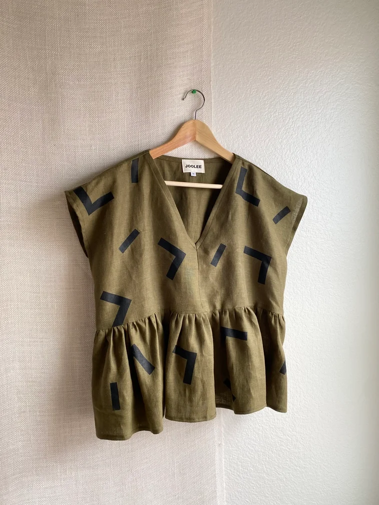 Olive Linen Top.webp