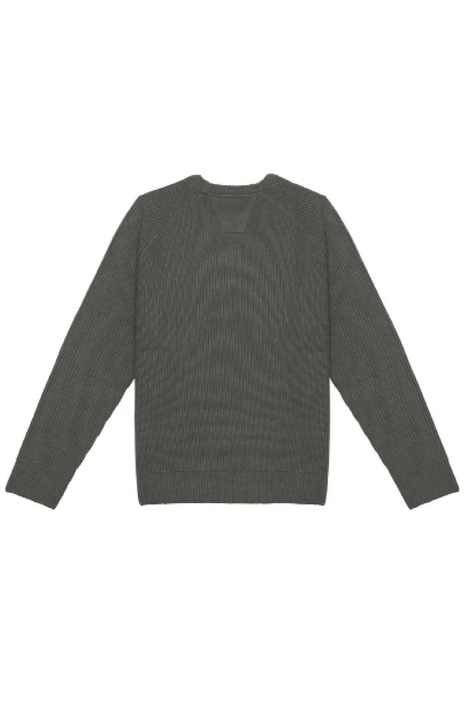 Khaki Knit Baby Sweater 4.webp