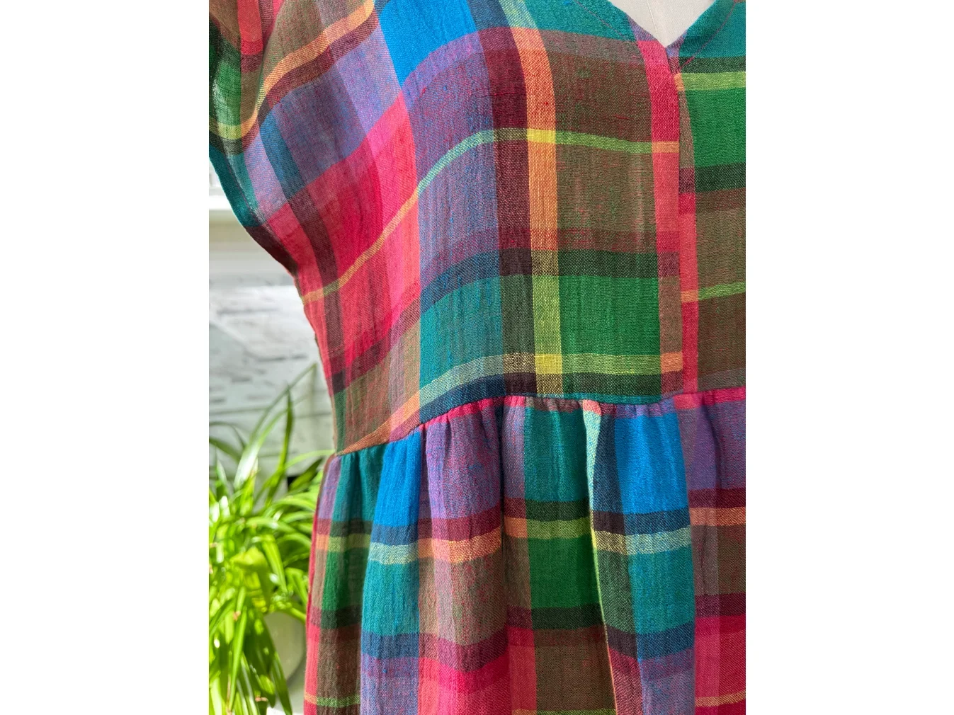 Neon Multi Linen Dress 2.webp