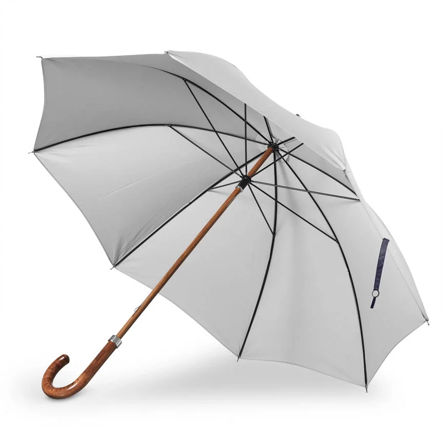 British Umbrella, Beech & Maple - Grey : Navy.webp