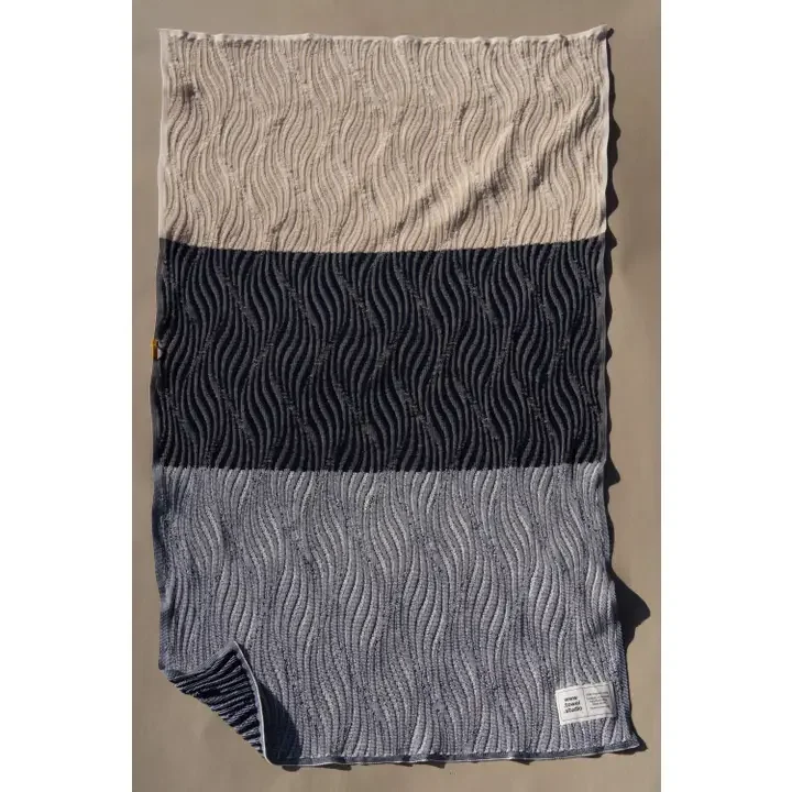 Origami River Bath Towel | Sandy Beige.webp