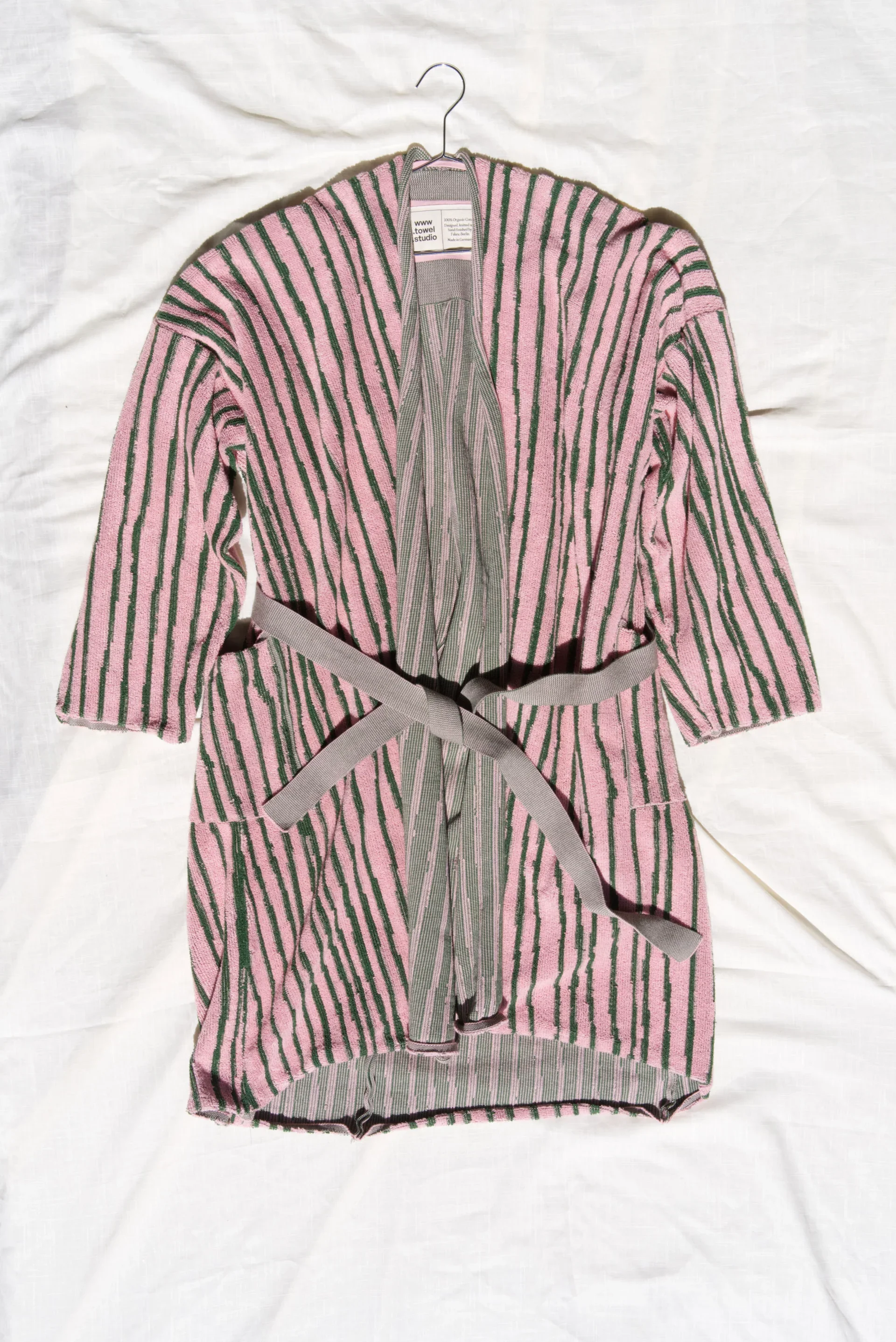 Stripe Bathrobe | Pink & Green 3.webp