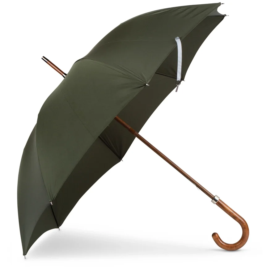 British Folding Umbrella - Racing Green:Grey 1.webp