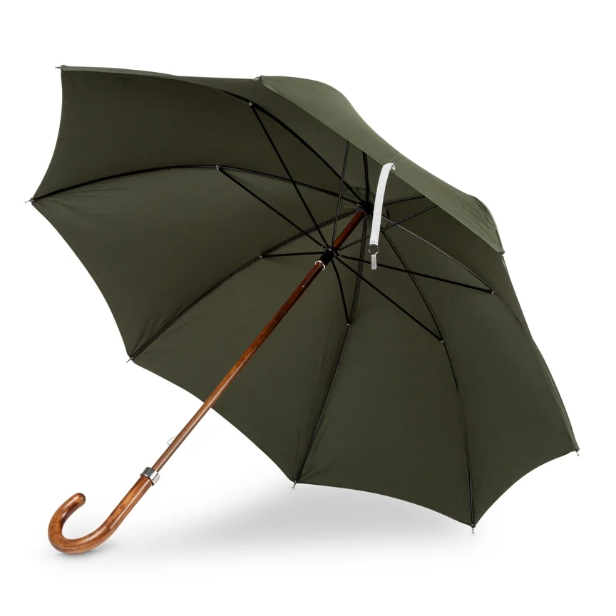 British Folding Umbrella - Racing Green:Grey.webp