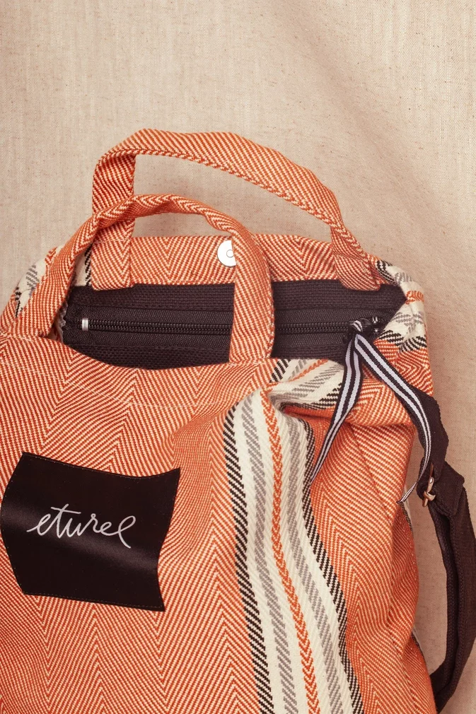 Crossbody Tote Bag in Burgos Clay Twill 6.webp