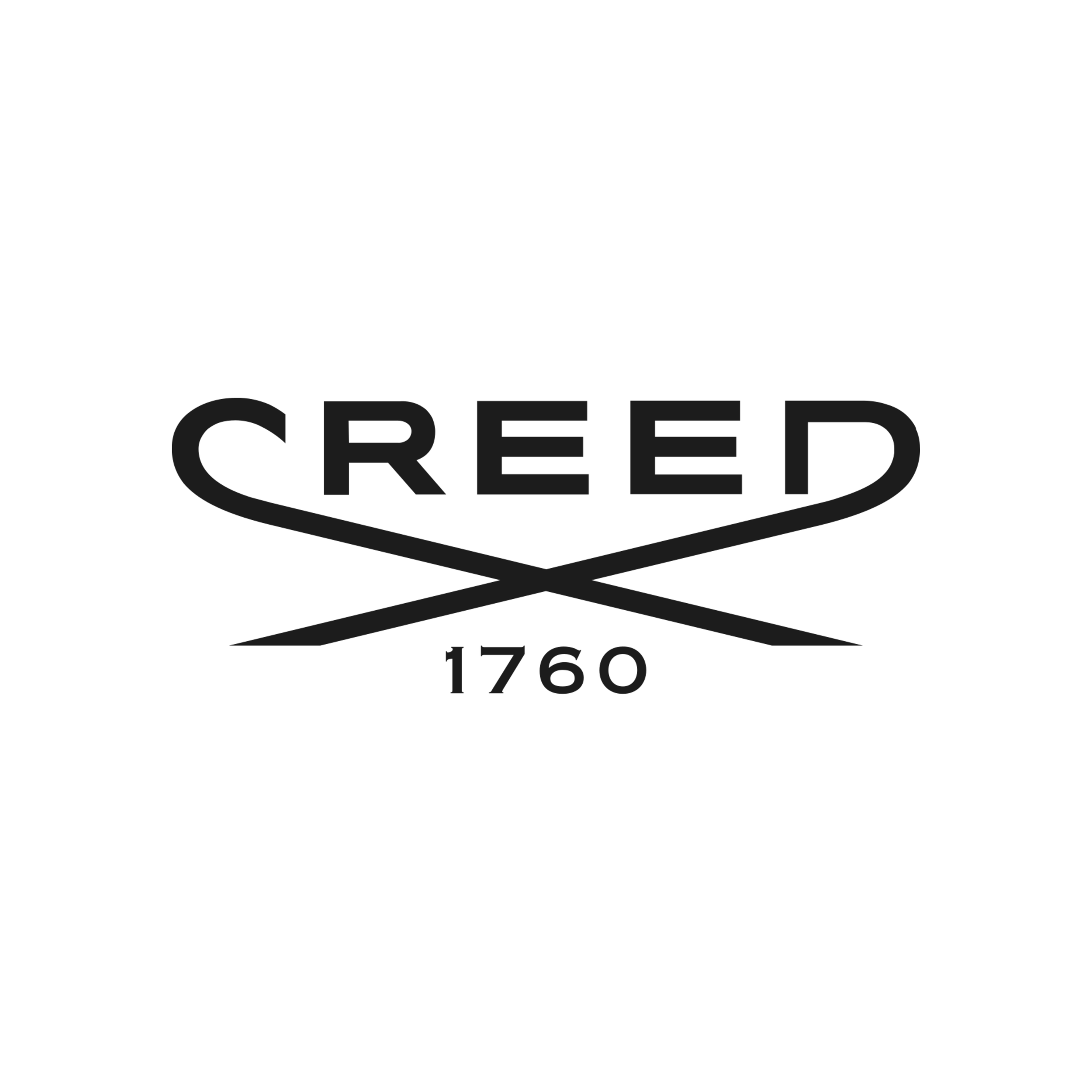Black logo for the video game company Creed, featuring a stylized sword crossing behind the word 'CREED' with the year '1760' below.