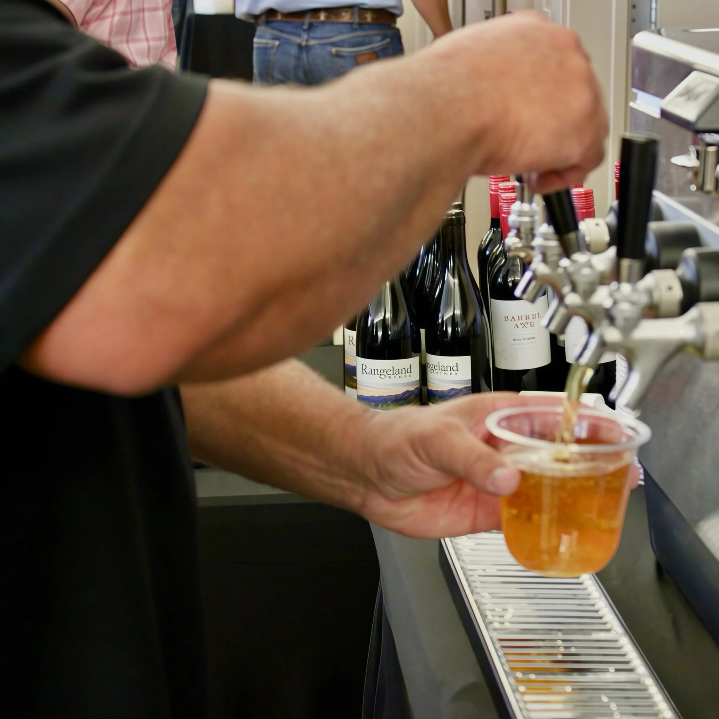Ice Cold Beers poured from our Jockey Box