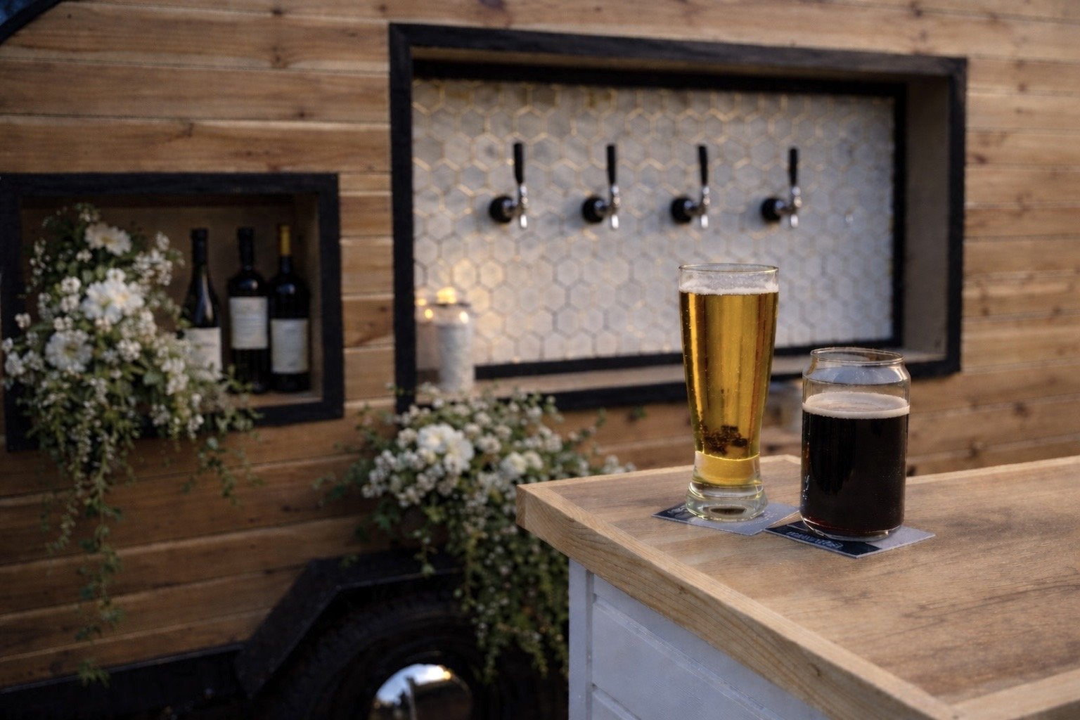 Our trailer & Bar, perfect for any celebration