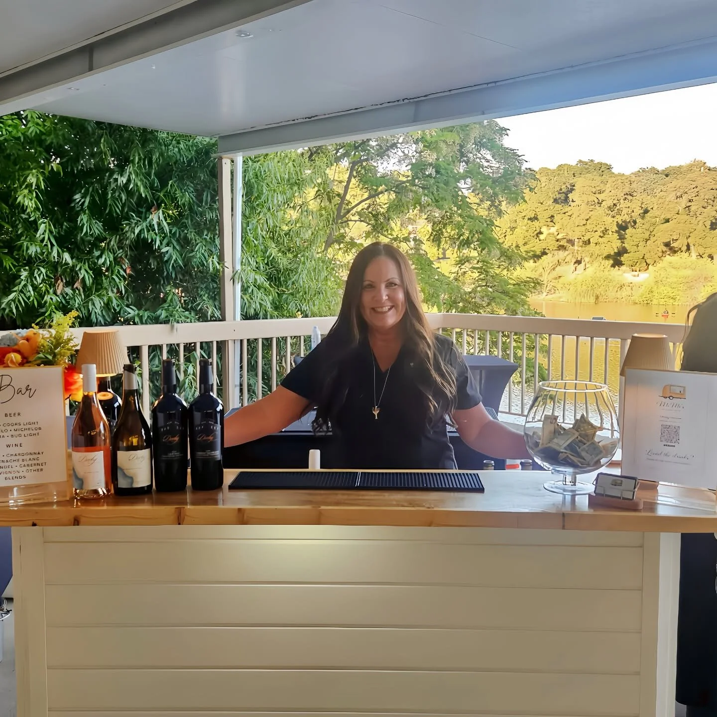 Behind the bar; my favorite place to be!