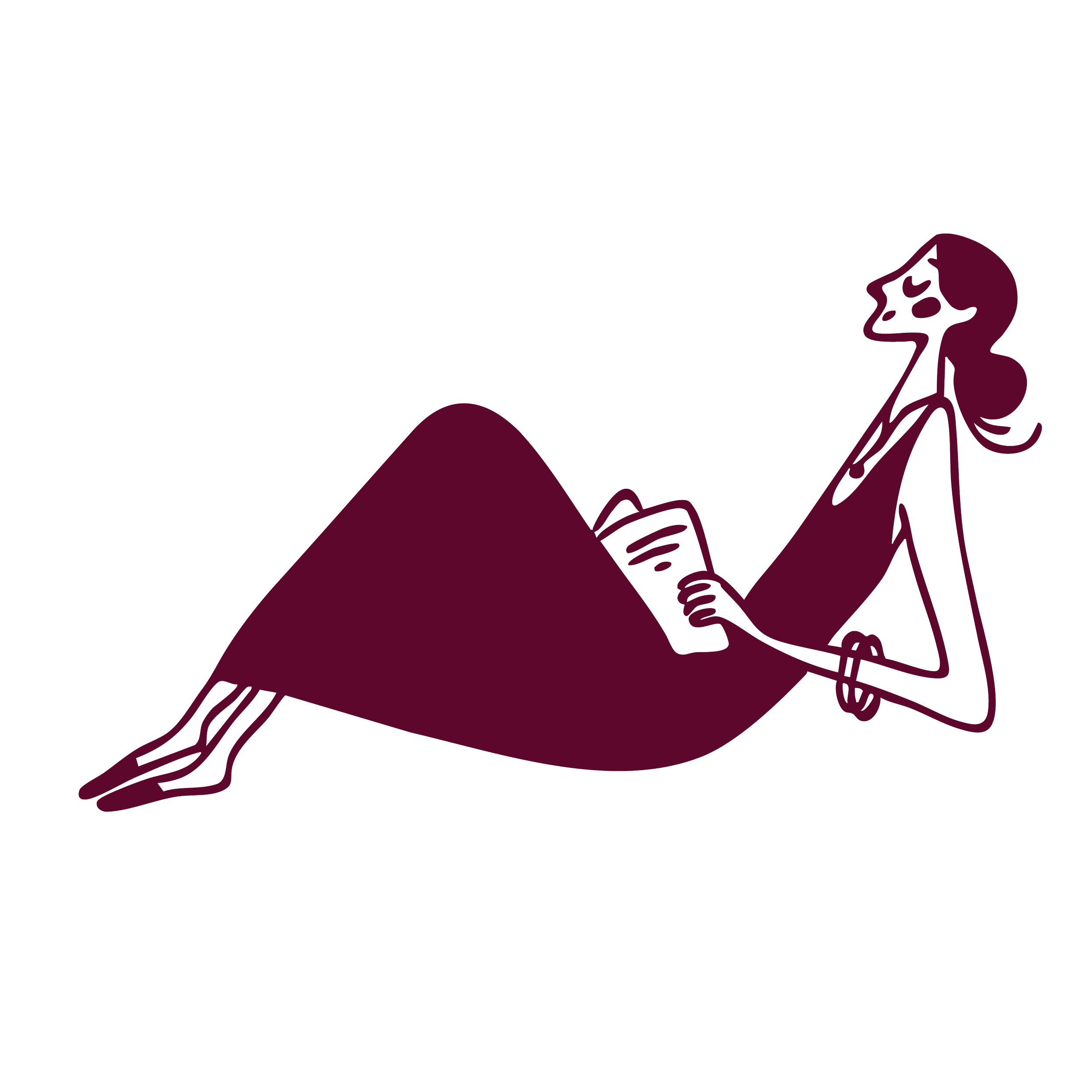 Silhouette of a woman holding a flashlight, standing on a mountain peak at night.