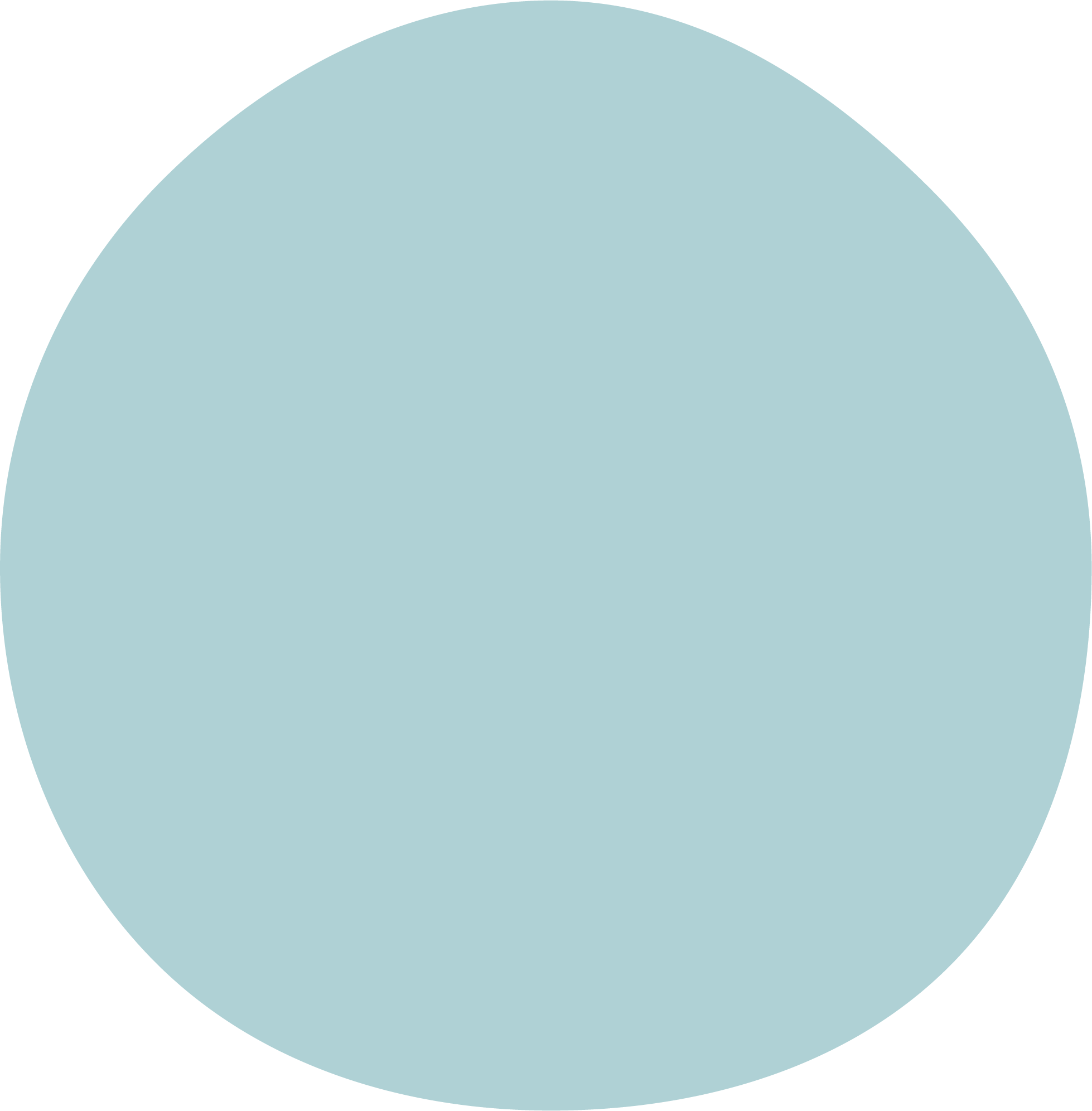 Blue hand drawn circle