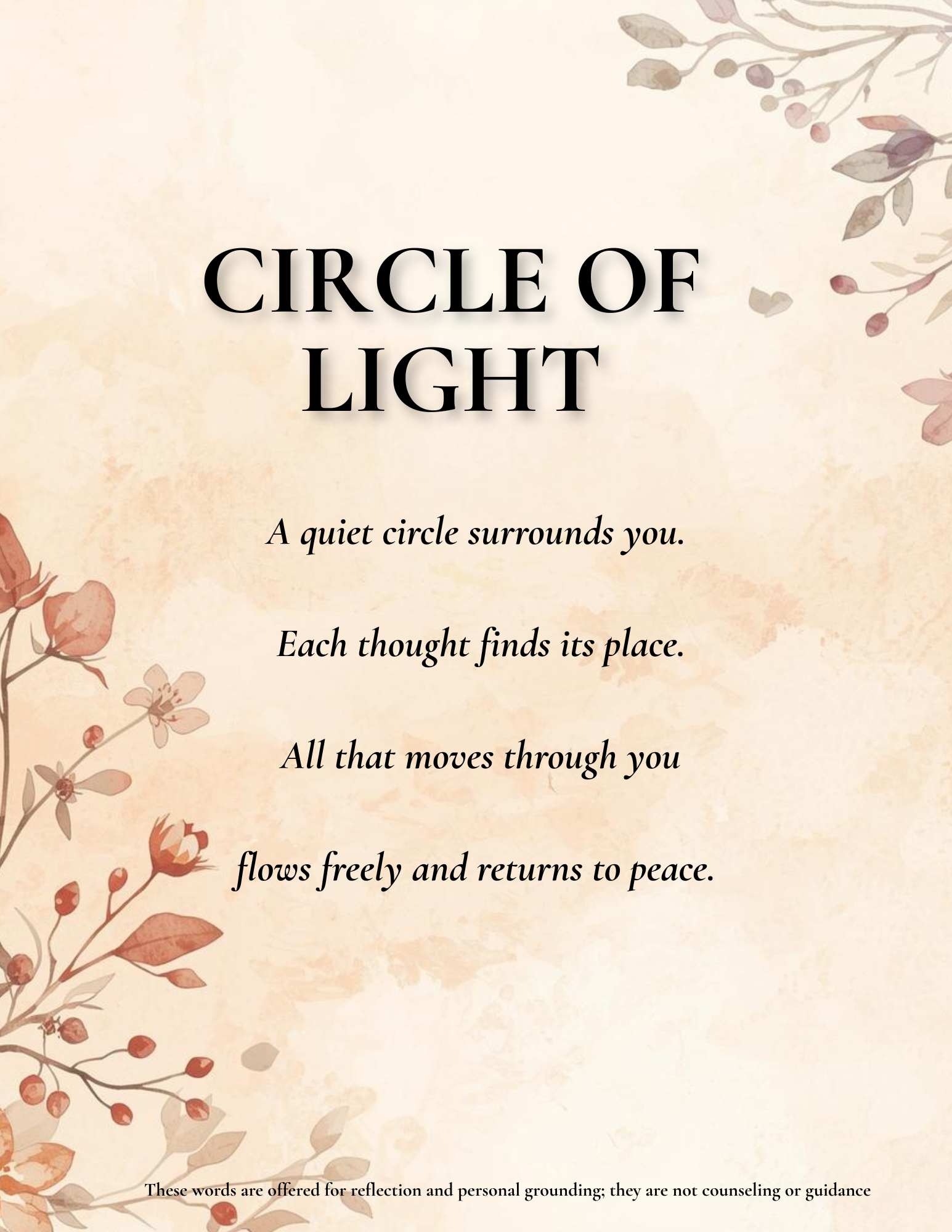 CIRCLE OF LIGHT