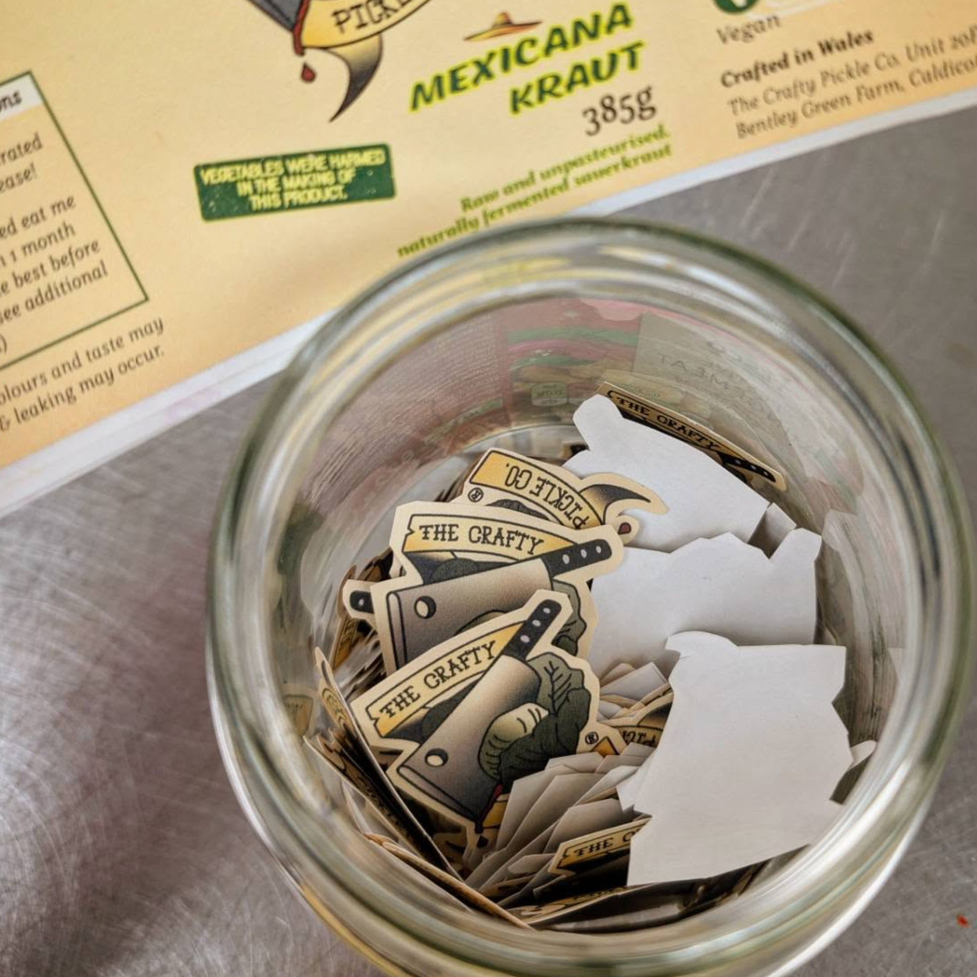 Social media post for The Crafty Pickle Co. discussing ways to prevent waste