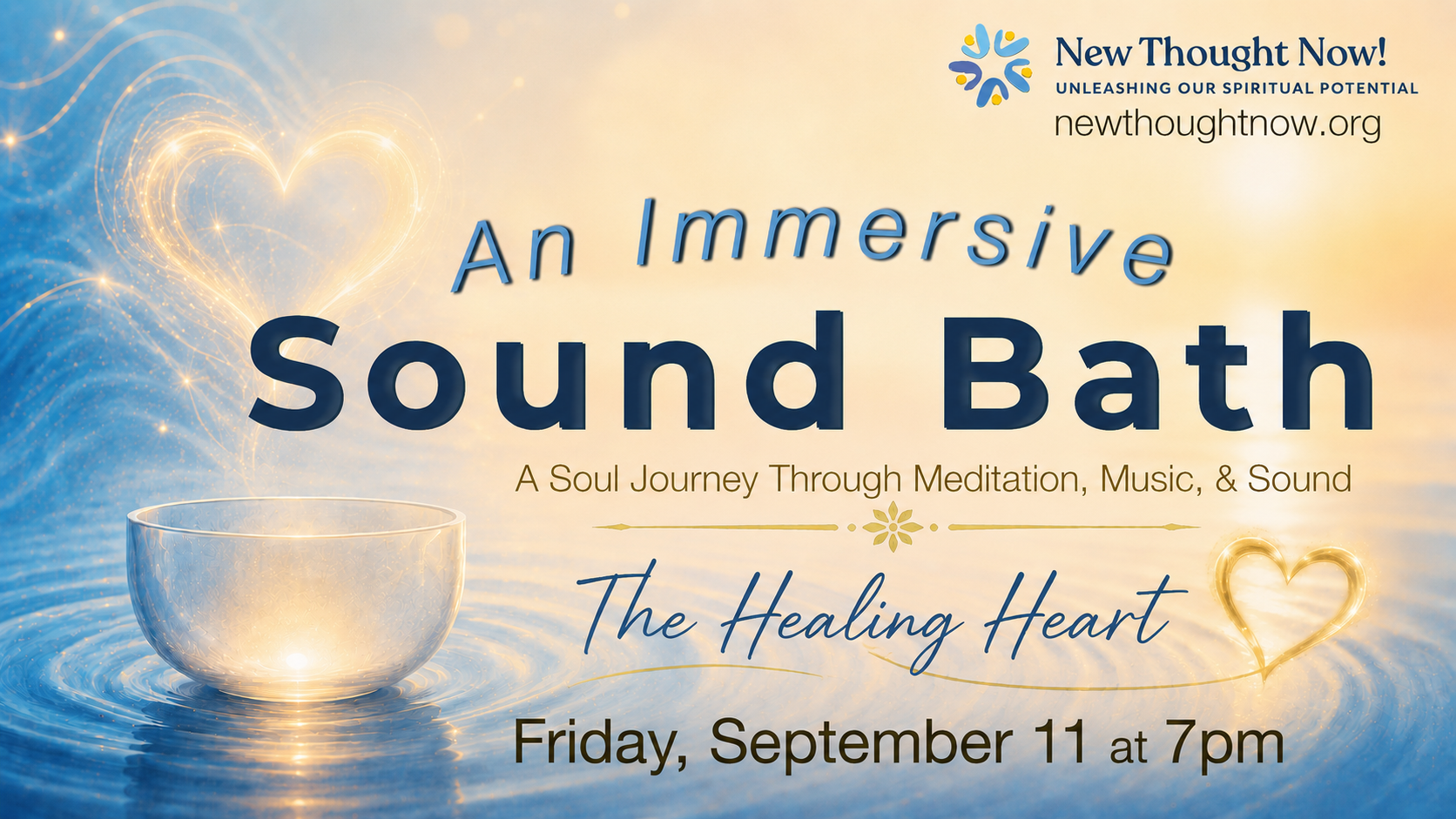 Join Dr. James for Sound Bath - A sound bath is a beautiful, gentle way to drop in – no prior experience needed, no belief system required. Just you, the music, and a little stillness and gratitude to take with you as you head into your weekend. Brin
