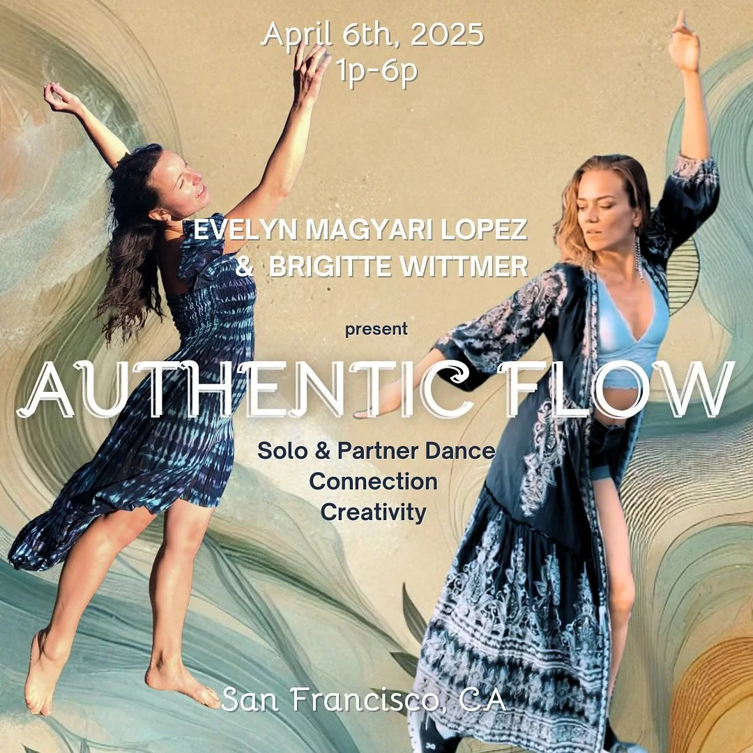 Hi beautiful dancers,
I am so happy to share a truly special collaboration with Brigitte Wittmer and me in San Francisco! ✨

We are beyond excited to come together for this experience, and we would love to have you with us.

🌺 Brigitte and I are ble