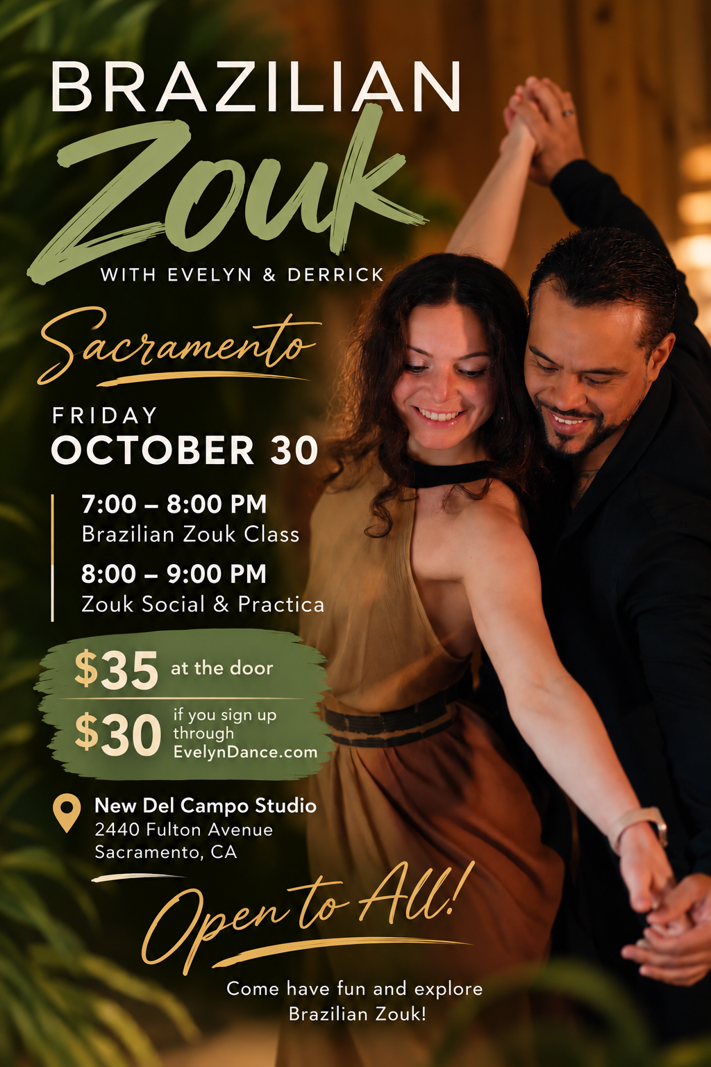 Brazilian Zouk Class in Sacramento