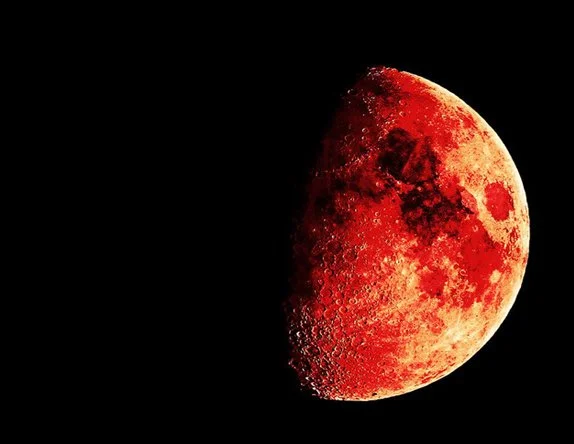 full moon lunar eclipse pop up!