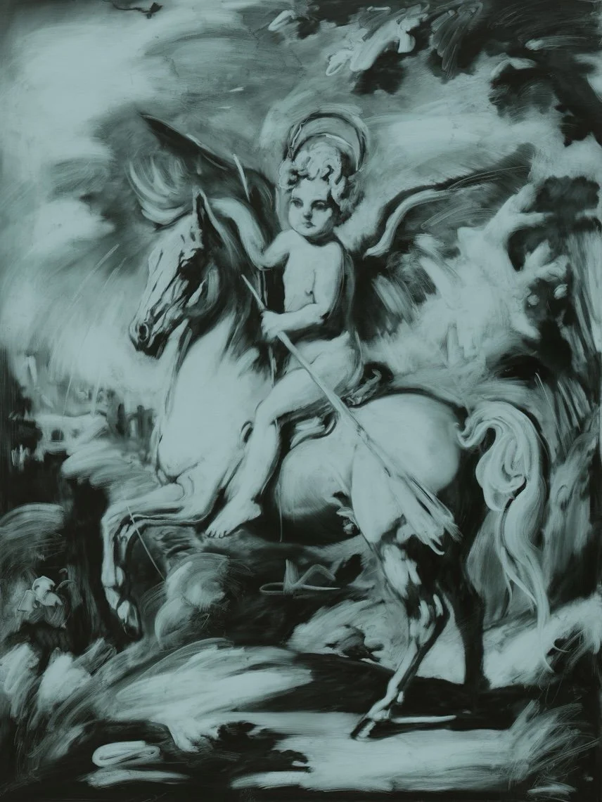 Mazeppa, 2025. Oil on canvas, 48 × 36 inches