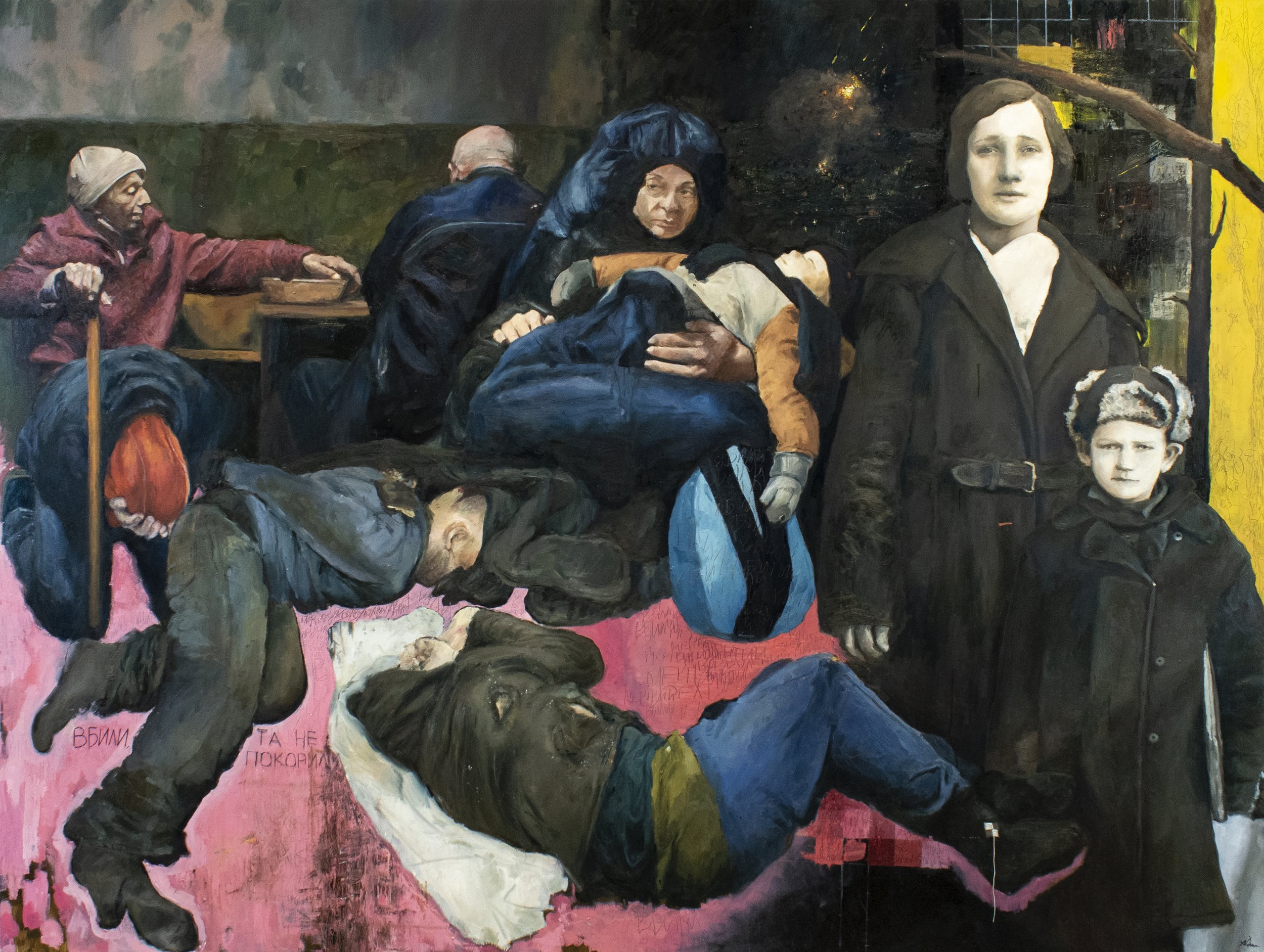 In The Bed With The Bees, 2025.
Oil on Canvas
58 x 44 Inches