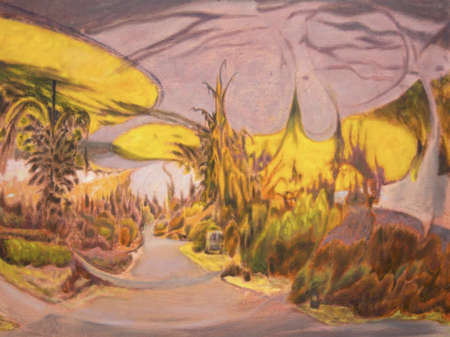 Fieldston and Park Row Drive, 2024.
Oil on linen, 30 x 40 inches