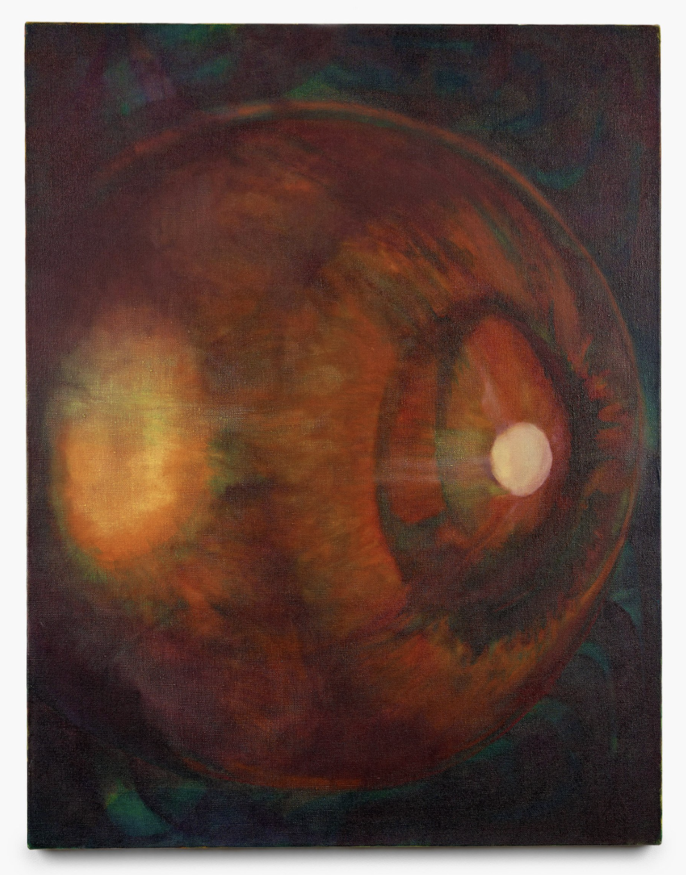 Belated Light (Votive), 2026. Oil on linen. 37 x 28.5 inches.