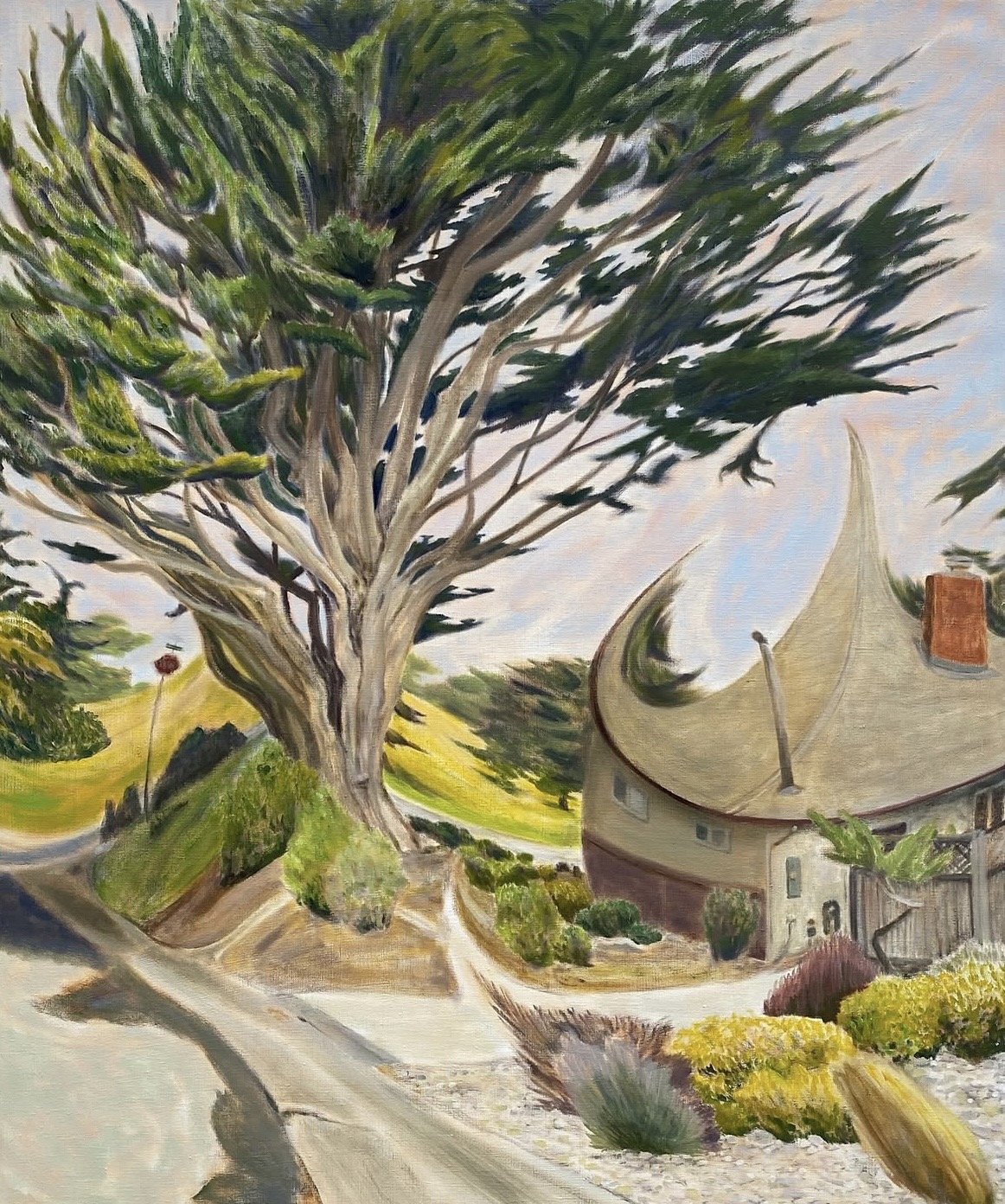 Del Monte Boulevard, 2024. Oil on linen, 48 x 40 inches