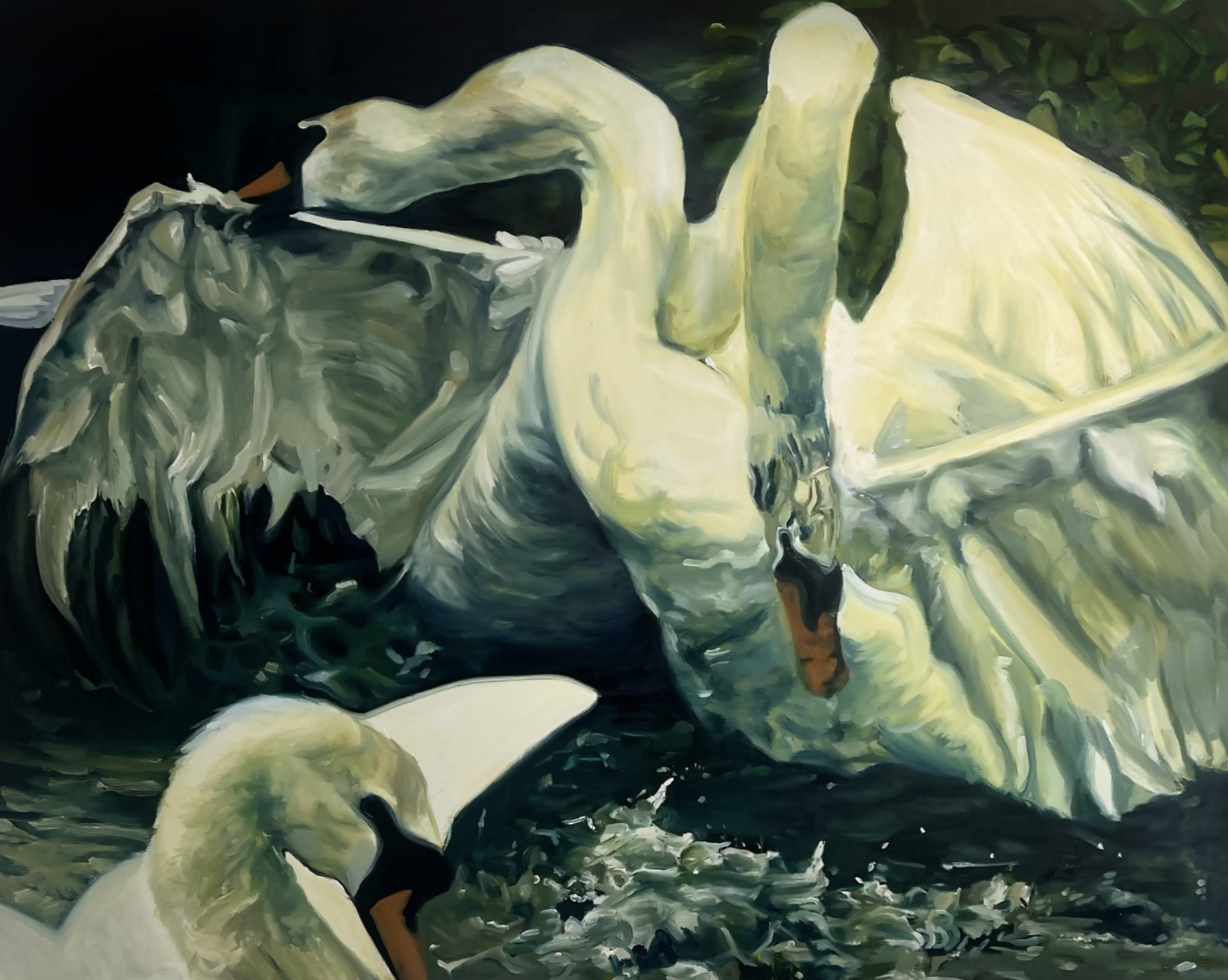 Schwankampf III, 2025.
Oil on linen,
48 x 60 inches