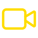 Icon of a yellow video camera