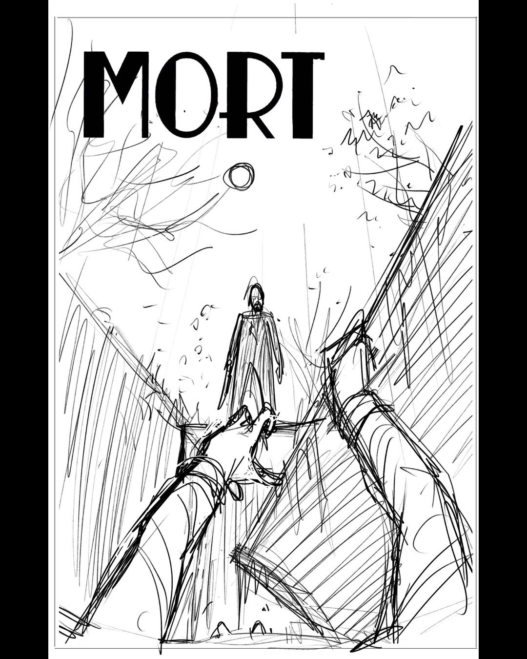 Evolution of cover two for MORT #1 by @_henrique_kennedy . Watching this man work was special to see. 

#comicbook #indiecomic #comicbookart #indiecomicbook #comicbooks #kickstarter #horrorcomics #detectivecomics #kickstartercomics #comicart