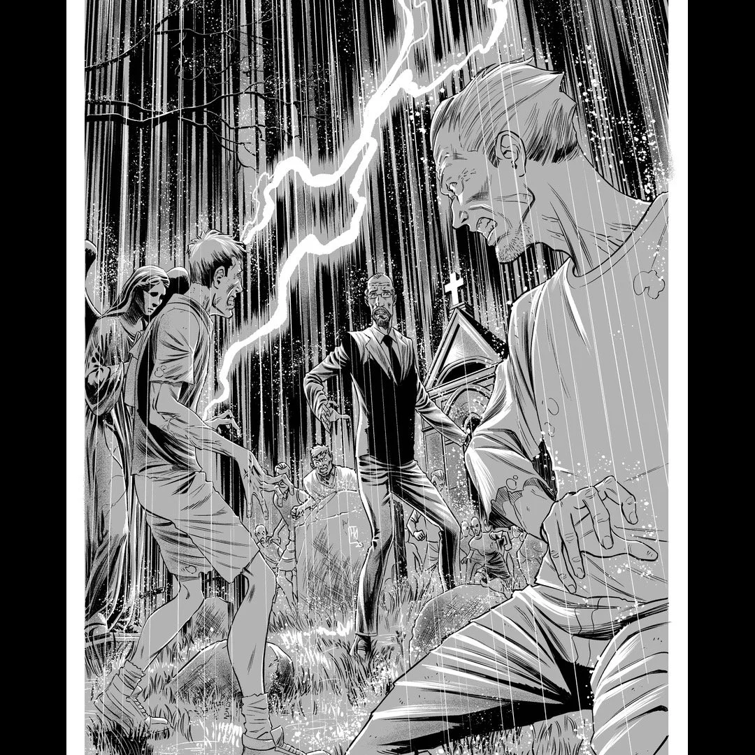 Cover three of MORT #1 by the incredible @_henrique_kennedy . This man does AMAZING work. Cover two coming tomorrow!

#comicbook #indiecomic #comicbookart #indiecomicbook #comicbooks #kickstarter #horrorcomics #kickstartercomics