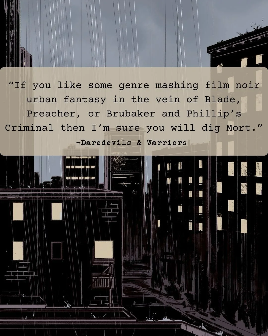 @daredevilsandwarriors gave us our first review for MORT issue 1! I&rsquo;m Super grateful they took the time to read it, let alone the kind words they had to say. Hopefully this gets us one step closer launching this Kickstarter! Check out the revie
