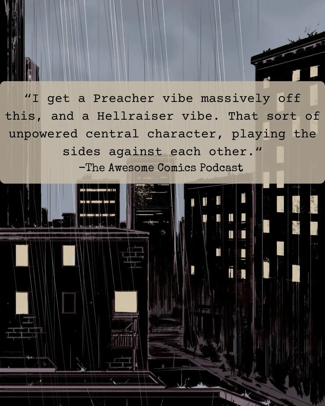 Another review for MORT issue 1. This time from @awesomecomicspod . So fun hearing them talk about the issue on their show. Go listen to the episode, and definitely follow them if you love indie comic content. Or you just love a great podcast!

Thank
