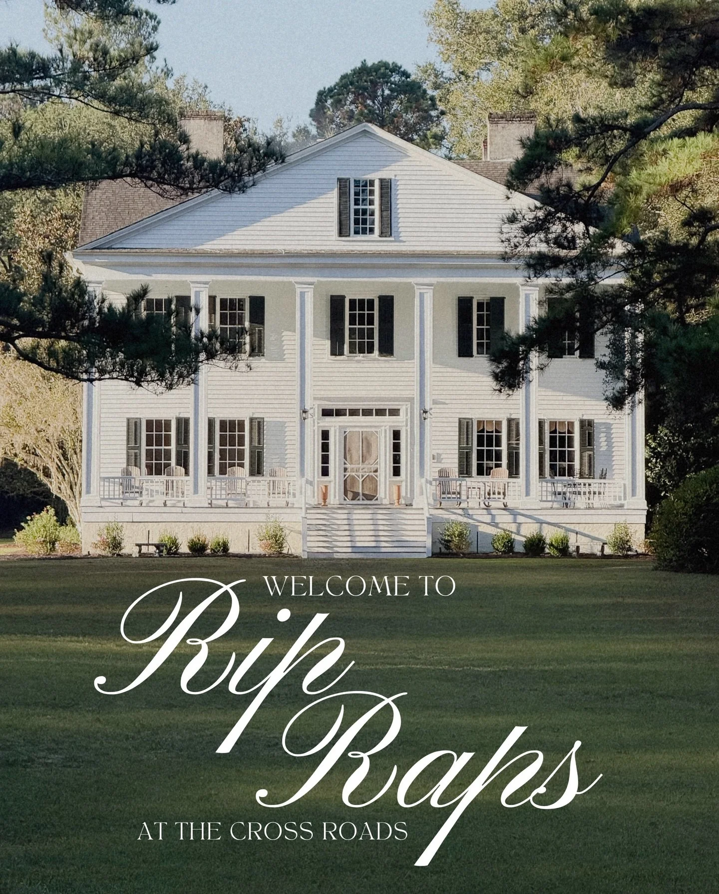 Welcome to Rip Raps at the Crossroads!

Set on 165 acres of land, amongst beautiful pine and oak, this 1859 Greek Revival home has recently opened her doors to weddings and retreats. 

She&rsquo;s located in Sumter County, SC, close to I-95, in a per