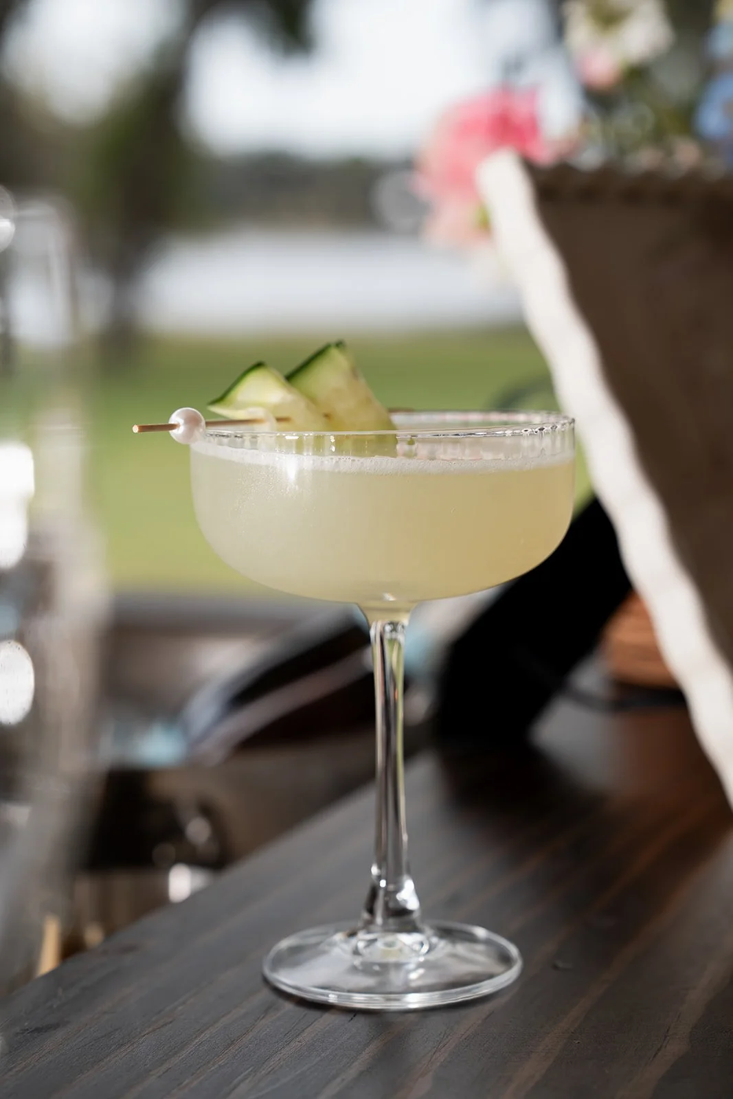 cucumber gimlet premier bride mobile bar